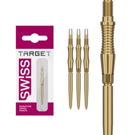 Target Darts Swiss Point Storm Dart Points, RST (3 Pack Set of Tips) 35MM – Gold | Change Dart Points, Swiss Storm Points, Professional Darts Accessories