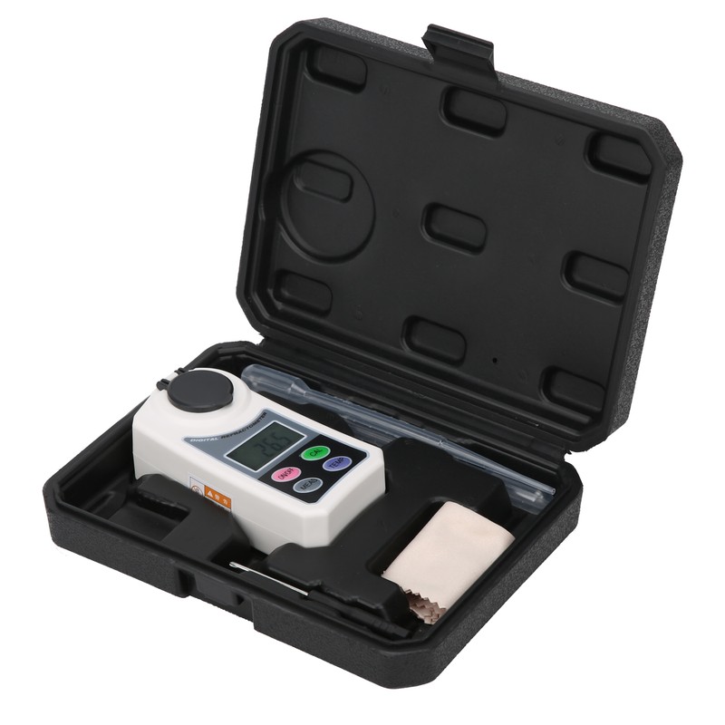 Digital Brix Refractometer Portable Handheld Digital Sugar Salinity Meter for