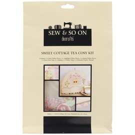 Docrafts Sew and So On Tea Cozy Kit, Sweet Cottage