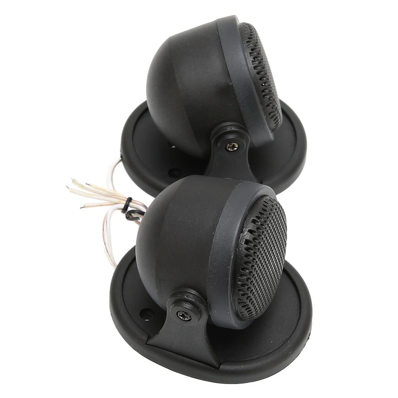 2pcs Dome Tweeter Car Audio Speaker Black 20W Loudspeaker Universal
