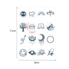 ATOMUS 12pcs Pigment Temporary Tattoos Small Pattern for Fingers Hands