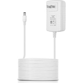 Show 8 Power Cord Adapter Replacement for Alexa 4th / 3rd Gen, Show 10 (3rd Gen), Alexa Plus 2nd Gen, Alexa Show 2nd Gen - 30W White Charger Plug with 5ft Long