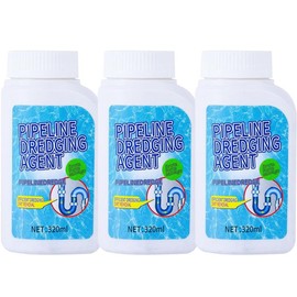 Pipeline unblocking agent strongly dissolves toilet, kitchen sewage, oil stains, plugs, deodorizers, deodorizers - Color: 3PCS