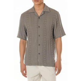 ORIGINAL PAPERBACKS Positano Cable Knit Shirt - Smoke - M