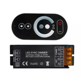 Supernight Single Color LED Sync Dimmer with RF Touch Remote Controller DC12V PWM Dimmer