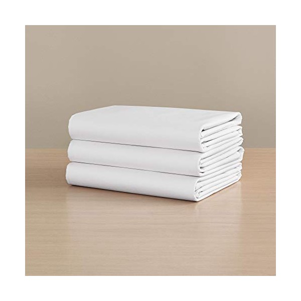 H by Frette Percale Fitted Sheet (Queen) - Luxury All-White Fitted Bed Sheet / Cool and Crisp, Recommended for Anyone Who Gets Hot at Night / 100% Long-Staple Cotton