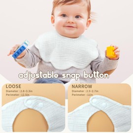 DOSMINE Baby Drool Bibs for Unisex Girls Boys Cotton Bibs Baby Bibs Muslin Bibs for Drooling & Teething Newborn Bibs for Baby Girl Boys