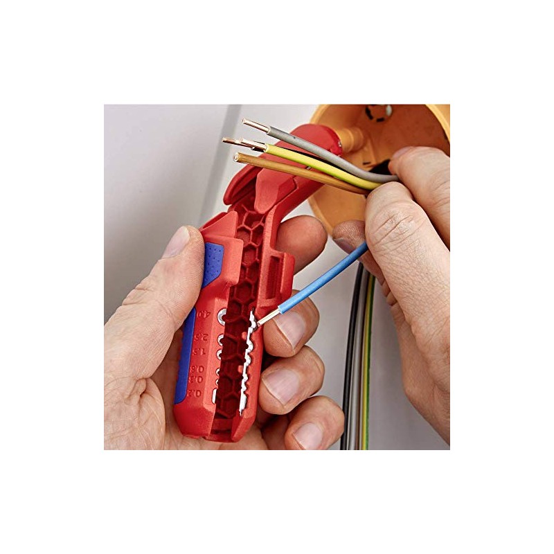 Knipex 16 95 01 SB Ergostrip Pela-Mangueras Universal, 135 mm