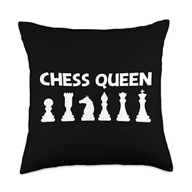 Cool Chess Design For Women Mom Board Game Strategy Sport Throw Pillow