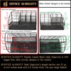 OFFICE ALMIGHTY Black Desk Organizer for Men: Exclusive Large 7