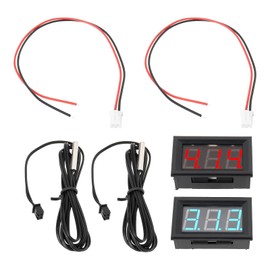 YINETTECH 2Pcs -50~110 °C DC 5-12V Digital Display Thermometer Suitable for Temperature Measurement of Fish Tanks Refrigerators and Water