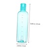 KOMBIUDA Portable Transparent Water Bottle with Scale Capacity Sealed Drinking