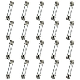 HUAREW T7AL250V 20 Pcs 6x30mm Slow Blow Glass Fuse 7A 250V 0.24 x 1.18 inch time delay Fuse