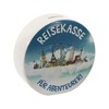 Beautiful round money box, money box, travel fund, holiday fund,