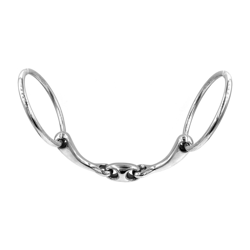 Equine Smile ES0122 ErgoBit Water Snaffle Double Broken Anatomically Shaped