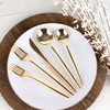 Novelty Modern Flatware, Cutlery, Disposable Plastic Dinner forks Luxury Gold