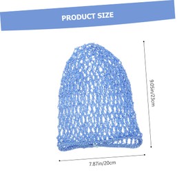 PACKOVE Elastic Band Hair Nets for Women Crocheted Mesh Ponytail Hat Bonnet for Sleeping Hair Care Tools for Family Use