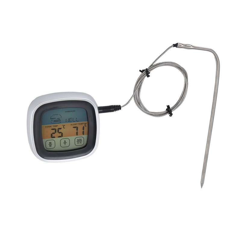 Digital Meat Thermometer Waterproof Stainless Steel Food Thermometer with BBQ