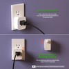 RAYZEEK Wireless Motion Sensor Plug Kits,No-Wire Mini PIR Sensor Switch