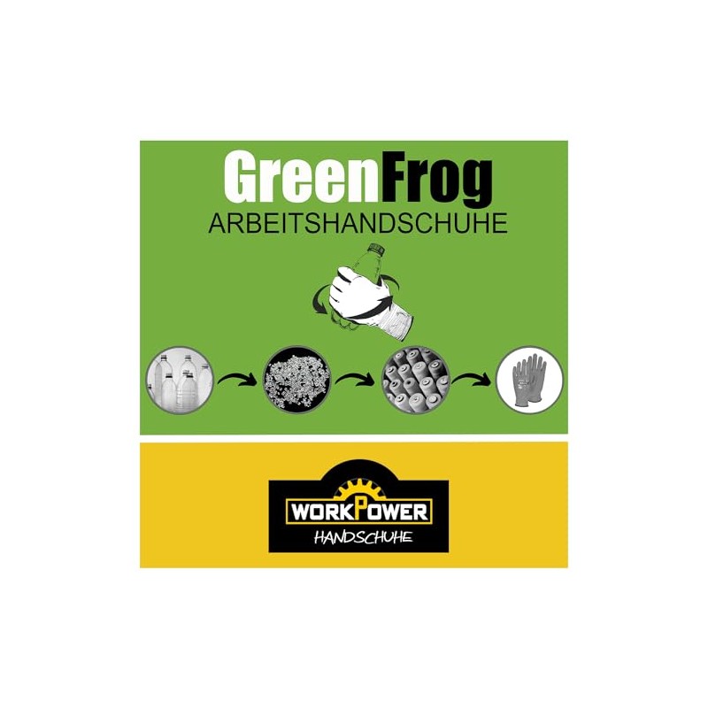 WORKPOWER Work Gloves Night Green for Men - Non Slip