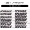 Lash Clusters 144 Pcs Individual Lashes Clusters Eyelash Extensions False