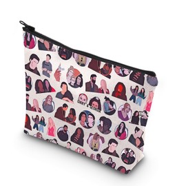 TV Show Best Friend Gift Game Day Gift Life's a Party Cosmetic Bags Comedy-Drama Lover Gift (Gin)