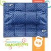Kidaddle 5lb Weighted Blanket for Kids (Blue), Plush Minky Weighted