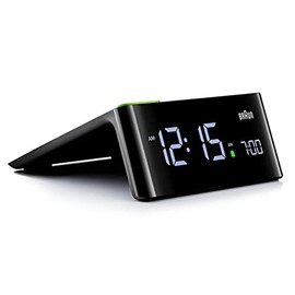BRAUN/Brown BC16B Table Clock (Desk Clock) Digital Alarm Clock Black