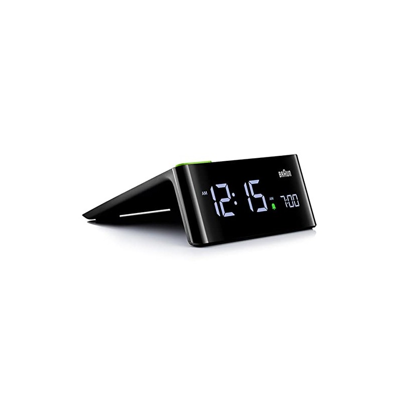 BRAUN/Brown BC16B Table Clock (Desk Clock) Digital Alarm Clock Black
