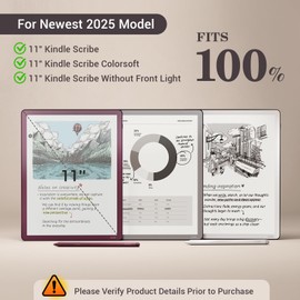 CoBak 3 Pack Anti-Glare Matte Screen Protector for 11" Kindle Scribe 3rd Generation 2025, Kindle Scribe Colorsoft - High Clarity, Fingerprint Resistant, Anti-Bubble PET Film