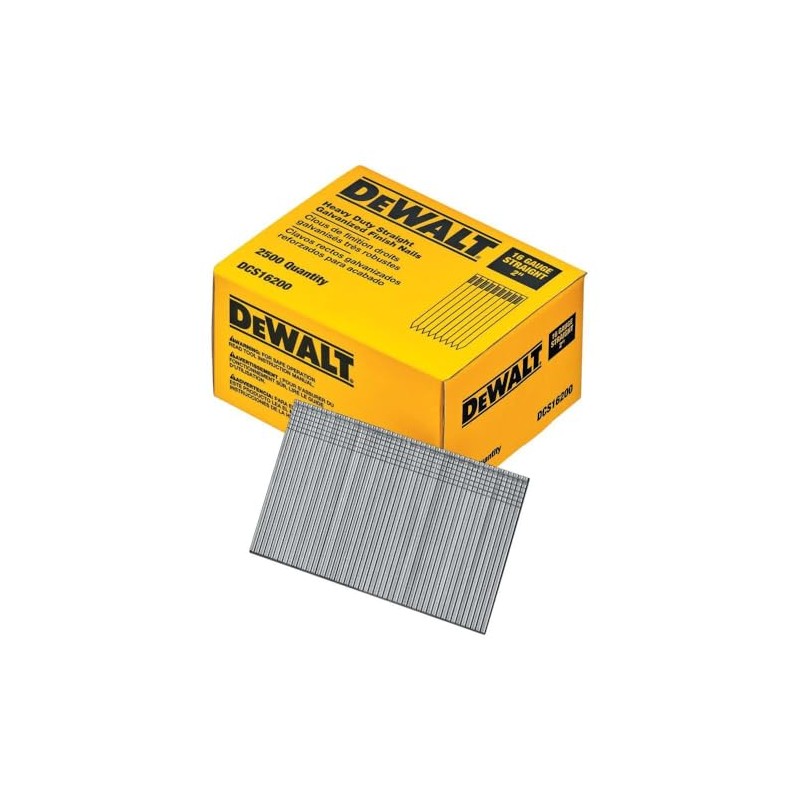 DeWalt DCS16200 2' 16 Gauge Heavy-Duty Straight Finish Nails