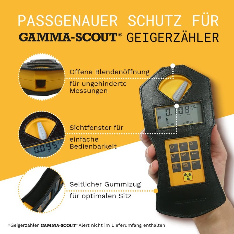 GAMMA-SCOUT Measuring device bag made of 100% genuine leather -