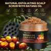 Batana Oil Scalp Scrub, Hair Scrub with Mint Rosemary, 2-in-1