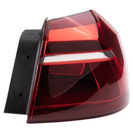 TRQ Passenger Side Outer Tail Light Assembly Compatible with 2017-2019 Volkswagen Passat VW2805123 VW2805129