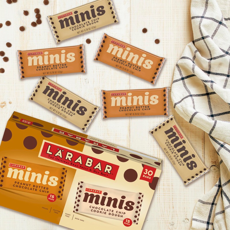 LÄRABAR Chocolate Mini Bars Variety Pack, Gluten Free Vegan Fruit