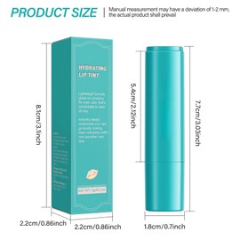 Awxfoo 4 Pcs Lip Tint Hydrating, Moisturizing Tinted Lip Balm, Long-Lasting Waterproof Lip Gloss Lipstick Set, Natural Lip Moisturizer with Vitamin E, Non-Stick Cup Lip Tint Stain