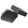 SALONIA Salonia Square Ion Brush for Men and Women, Black
