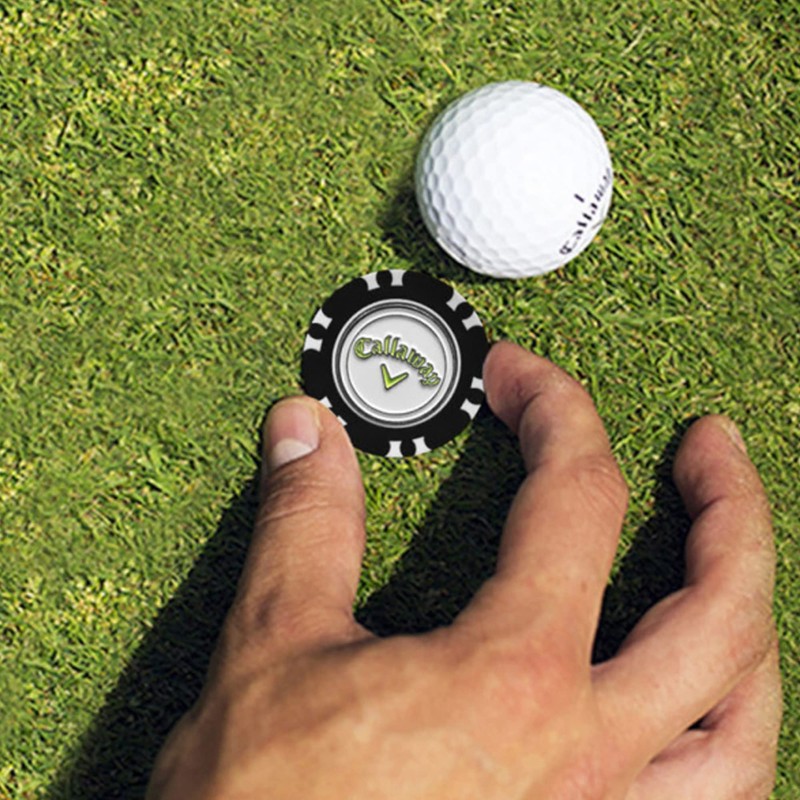Callaway Golf Marker Magnetic Casino Chip Markers 2 Pack White