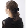VINGTAINE H7150 Velvet Ribbon Barrette Simple Office Daily Hair Accessory