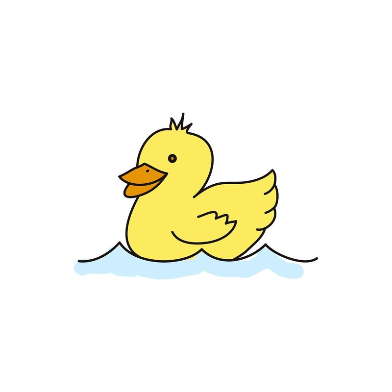CafePress Duck Swimming Sticker Rectangle Bumper Sticker Car Decal
