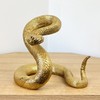 Alfie Francis 16cm Tall Gold Snake Ornament Statue Figurine Sculpture