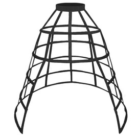 ARTYME KHZQQSY 5 Hoop Hollow Caged Petticoat Victorian Wedding Bridal Dress Skirt Support Women Cosplay Crinoline Underskirt (Black)