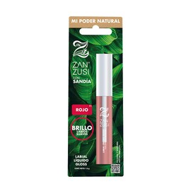 ZAN ZUSI - Labial en Barra con Extracto de Sandía. Tono ROJO, sin sensación pegajosa, sin parabenos y sin ingredientes de origen animal. Contenido 1.6g.