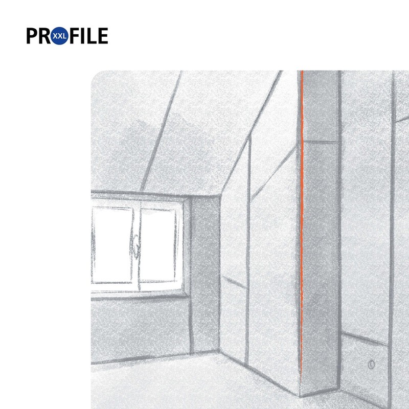 ProfileXXL PVC Corner Bracket, Corner Profile, Edge Protection Drywall 2.5