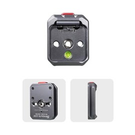 IFOOTAGE Quick Release Base Q38 Base,with Two Standard 3/8 Screw Holes,A 1/4" Convert Screw,Can Stall on Monopod,Camera Tripod,Slider