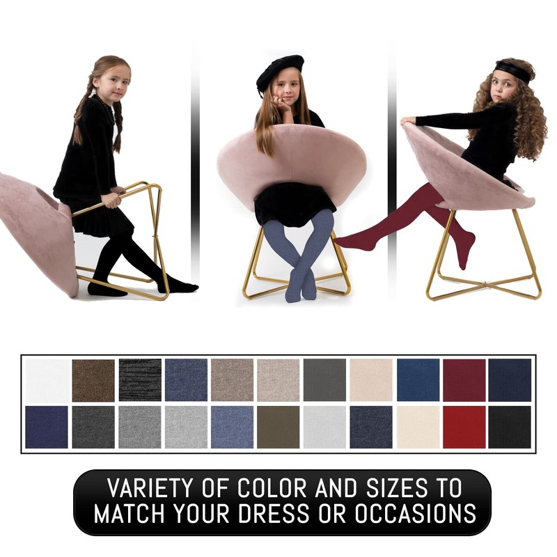 Zubii Mallas básicas para niñas | Mallas planas cómodas y