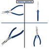 OdontoMed2011 Stainless Steel Split Ring Jewelry Plier, Round Handle, 5-Inch