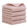PiccoCasa Hand Towels for Bathroom Set of 4, 100% Combed