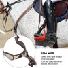 1 Pair Western Cowboy Spurs Carbon Steel Retro Floral Carving