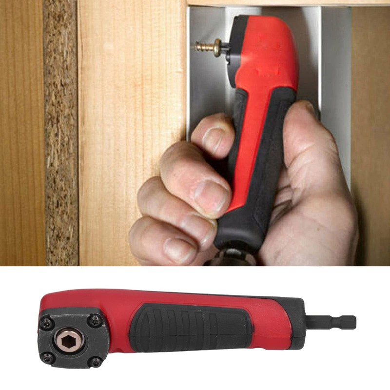Shockwave Right Angle Adapter, Multifunctional Red 90 Degree Impact Driver